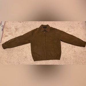 Vintage Claiborne Outerwear Suede finish Men's Zip up Jacket (L)